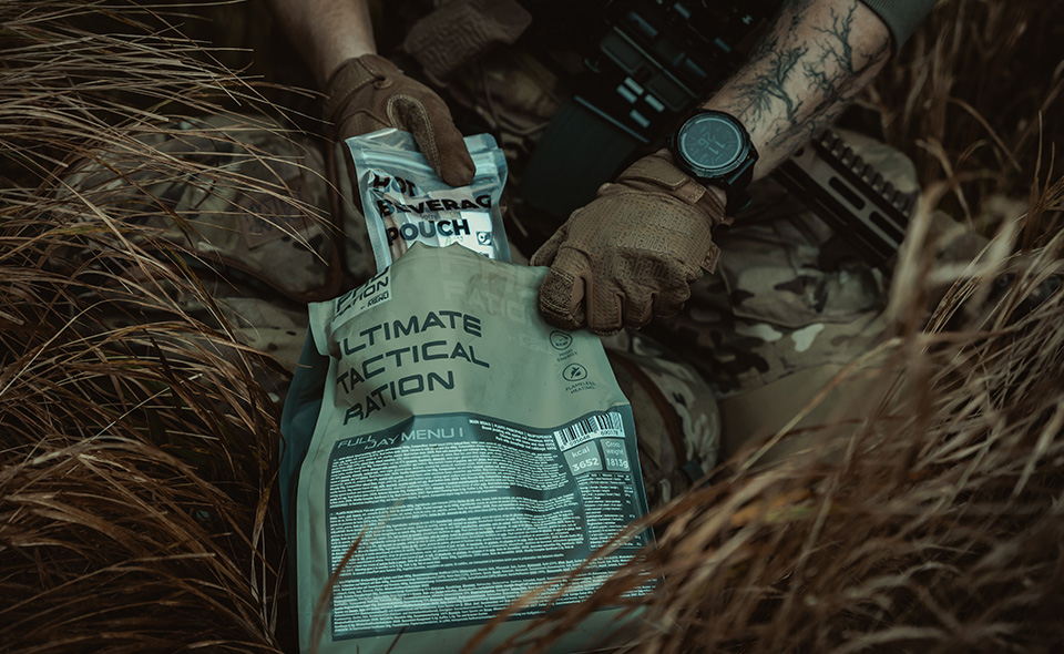 příprava tactical jídla pro-ration